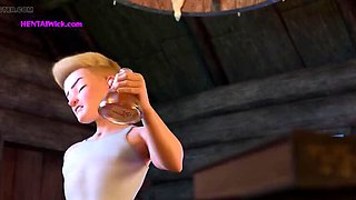 Magic Hentai Sex Parody - Big Tits Teen Gets Anal Creampie in 3D Animation