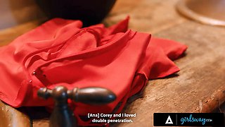 Girlsway - milf Cory Chase’s fuck holes dual stuffed by Ana Foxxx’s strap-on & toy in wild moist bang