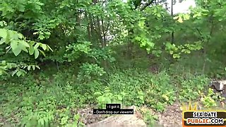 Public fucked MILF in stockings drilled outdoor by sex date