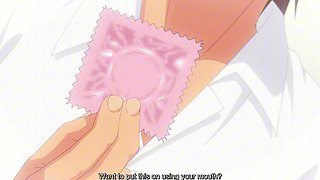 Their first time gets unexpectedly hot when she tries to put the condom on with mouth