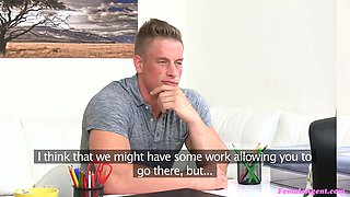 Alexis Crystal and her fabulous figure fucked on a audition couch - woman agent