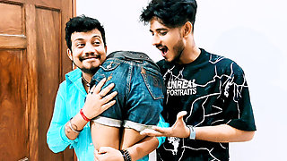 Desi Indian Beautiful Model Hot Sex and Fucking with Her Boyfriend and Her Stepbrother Threesome Hindi Audio Video