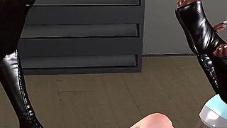 Mind Controlled Latex Couple Got Into Threesome Fuck with Their New Asian Master