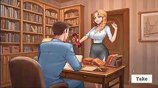 Magic academy gameplay features an epic orgy scene