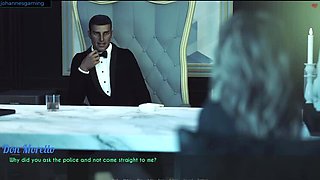 Sophia gives intense blowjob to guy in limbo - hot black sex animation HD