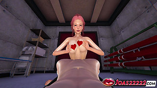 Kushine Frenulum Titfuck 3D Hentai Rule34 - Free Hands Blowjob and Facial Cumshot