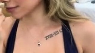 Hot brunette from squirt masturbating on webcam