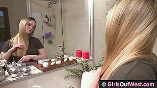 Girls Out West featuring date's shower xxx