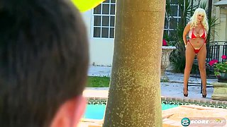 Brittany ONeil Big Tits Bikini Blowjob Outdoors