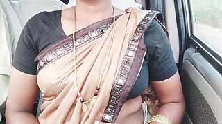 India Cal Gil Car Sex with Customer Telugu Dirty Talks.