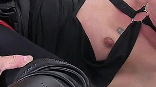 Blonde MILF Wife Cum Slut Roxy Mae in Hot Amateur Gloryhole Gangbang