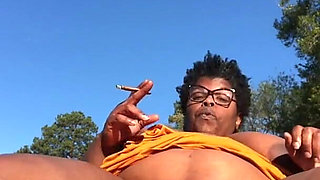 In the Middle of the Parking Flashing My Hairy Pussy