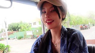 Super cute Thai teen amateur threesome