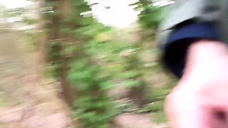 voyeur watching old coupole nude and fucking in the woods