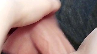 Ass toying in close up for solo stunner
