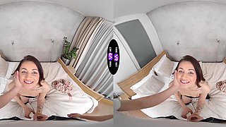 Teen Lola's luscious locks hide her shaven treasure trove