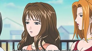 Hentai red-haired teen fucked hard by a dark ugly bus driver