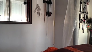 Part 2 - Tape Bondage, Crop Spanking, Nipple BDSM, Orgasms