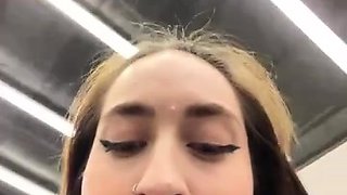 camslut in public restroom Holly_play