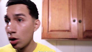 My Dark-Skinned Stepmom Catches Me Masturbating