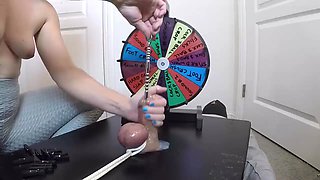 She Jams a 30cm Study All the Way Into His Big Wood - Frolicking BONDAGE & DISCIPLINE Roulette