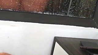 Stepson Jerks off on a Washing Stepmom