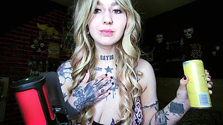 Sexy Alternative Blonde Burping