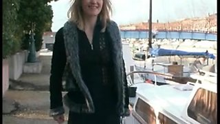 French blonde talking dirty with two hot men