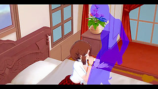 My Hero Academia Hentai - Uraraka Blowjob and Fucked - Japanese Asian Manga Anime Film Game Porn