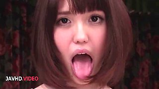 Wild Asian Blowjob from Adorable Yua Ariga - Uncensored JAV MILF