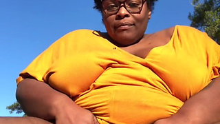 In the Middle of the Parking Flashing My Hairy Pussy