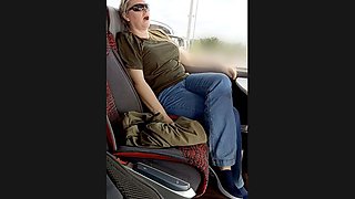 Crossed Legs Orgasm in a Bus