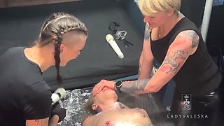 Sub Girl Wrapped in Latex and Tormented by Mistress Valeska