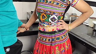 Indian desi aunty show our hot hairy pusssy in kitchen then our husband cumshot sex
