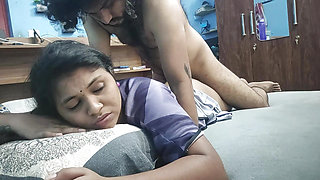 Mallu step-mom nighty blow job and hot sex with step-son