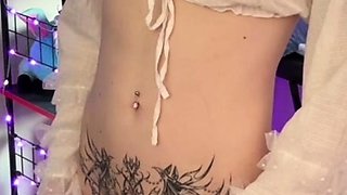 Small tit latina brunette fucks a big cock