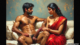 Indian gangbang her in hotel room