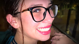 I fuck my stepsister's friend in the pool while she goes for some drinks