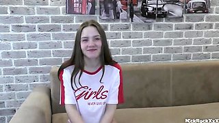 Daddy Fucks Shy 18-Year-Old Virgin Teen: First Kiss, First Blowjob & First Time