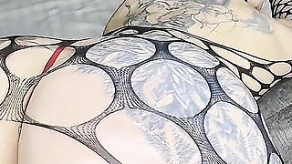BBC Slut in Fishnets Worships That Big Dick. POV