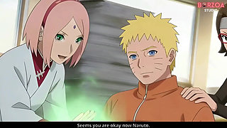 Naruto Fucks and Creampie Sarada While Sakura Is Watching, He Betrayed Boruto (uncensored Hentai)