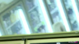 Blond Whore at Risky Public Love making