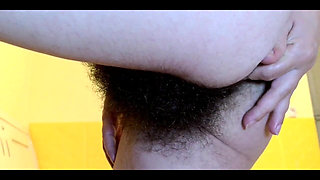 Finger Hairy Ass and Tease Clit