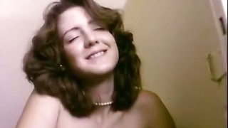 Extremely hot classic porn scene in a toilet stall