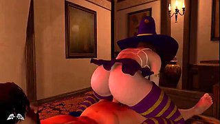 Bella the Witch Sucks and Rides Cock - 3D Hentai VR Sex Animation