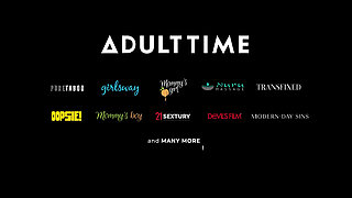 GIRLSWAY - Mischievous Danni Rivers Teases Her Topless Bestie Zoe Bloom During Babysitter Duty