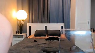 Sexy Shemale With Big Tits Jerking Her Huge Cock Off