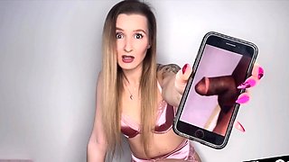 SPH long nails femdom laught off