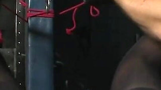 Stretching whipping humiliating