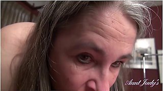 Aunt Judys In Your Mature Step-auntie Grace Gives You A Good Morning Blowjob (pov)